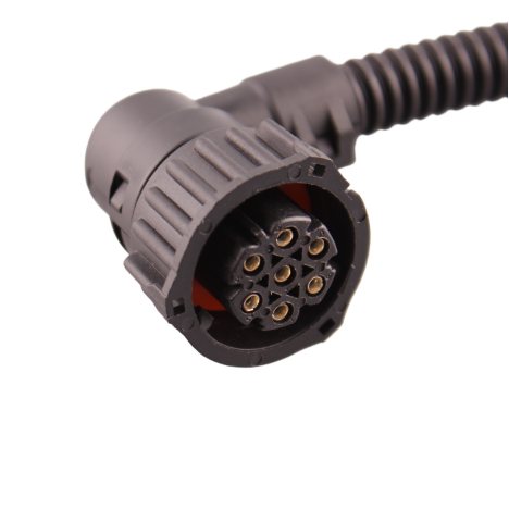 7-Pin Rear Lamp Repair Connector, Right Angle 7-Way Tail Light Wiring Socket Harness for Commercial Vehicles Wire Connector YN-WR-40