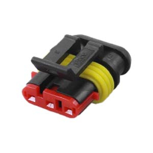 3-Pin Waterproof Automotive Connector Housing, 1.5mm Series Female Receptacle Plug Shell for Car Truck Motorcycle --Female Wire Connector YN-WR-10