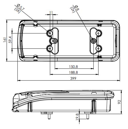 24V Truck Tail Light YN-SC-1