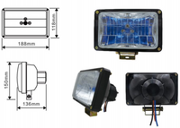 Truck Headlight Sealed Beam YN-1007
