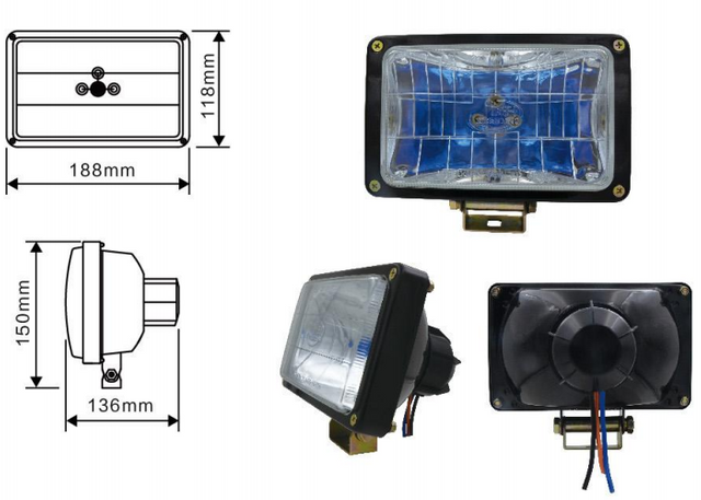 Truck Headlight Sealed Beam YN-1007
