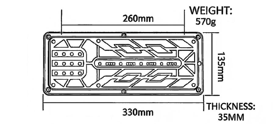 24V Truck Tail Light YN-WL-66